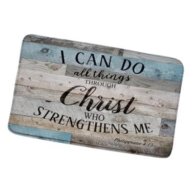 Imagem de Tapete de banho com citação inspiradora, placa de madeira, rústico, porta de celeiro, casa de fazenda, palavras motivacionais, frases de provérbio, vintage, país ocidental, tapete de banheiro, capacho