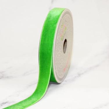 Imagem de LUV Ribbons Fita de veludo brilhante de 5/20.3 cm, verde