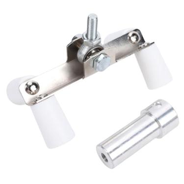 Imagem de LiebeWH Rolo de Canto de Drywall Com Rolos de Aço Inoxidável e PTFE para Compressão de Lama de Canto Externo, Adequado para Postes de Extensão Rosqueados de 1/2 Polegadas