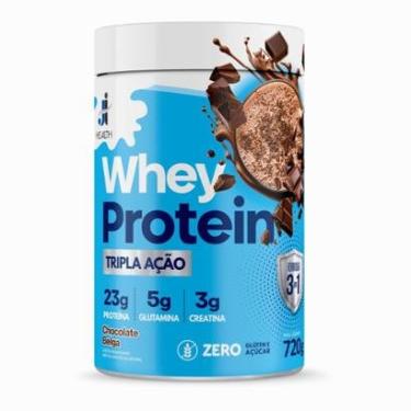 Imagem de Whey Protein com Creatina e Glutamina 720g Health Whey Tripla Ação-Unissex