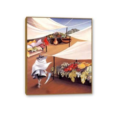 Imagem de Zeichn8u Remedios Varo Paintings The Polution of the Water Remedios Varo Pôster de parede Surrealismo Arte em tela para sala de estar escritório decoração de parede presente pronto para pendurar 90 x