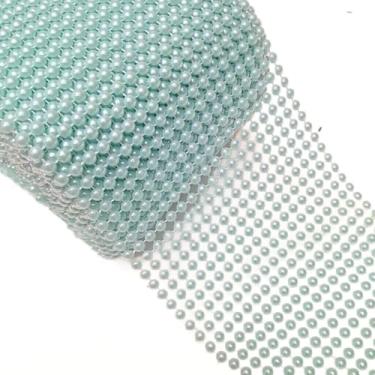 Imagem de Tela Mini Meia Pérola 6mm 12cm 9 Metros Azul Bebê