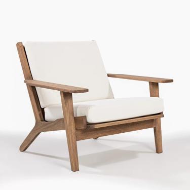 Imagem de Poltrona em Madeira Maciça Lotus Casa e Jardim Móveis Stain Castanho