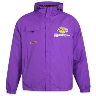 Imagem de JAQUETA NEW ERA CORTA VENTO WINDBREAKER NBA LOS ANGELES LAKERS OFFLINE SURVIVOR-Masculino