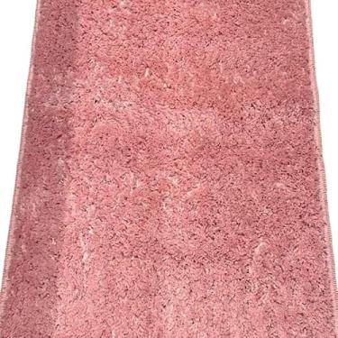 Imagem de Tapete Soft Antiderrapante Antialérgico 1,00x0,50 para Quarto Beira de Cama e Entradas(rosa)