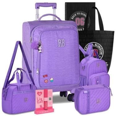 Imagem de Kit Mochila Mala Escolar RB Rebecca Bonbon Estojo e Lancheira Lançamen