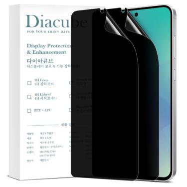 Imagem de Diacube Protetor de tela de privacidade para Samsung Galaxy S26 Plus [atualizado 27°] [Pacote com 2] [Desbloqueio rápido de identificação de impressões digitais] [Filme PET antiespião] [Fácil