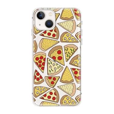 Imagem de Capa FancyCase para iPhone 13 (6,1 polegadas) - Capa protetora transparente de TPU flexível com desenho animado fofo com estampa de comida de poliuretano termoplástico flexível compatível com iPhone