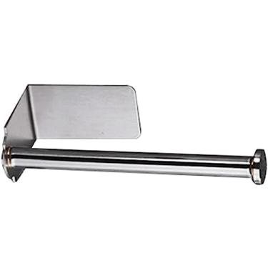 Imagem de 3FLQOOPP Dispensador de toalha de papel espesso forte sem suporte de rolo de perfuração Suportes de toalha de papel de aço inoxidável não deformados facilmente duráveis (B 15 cm)