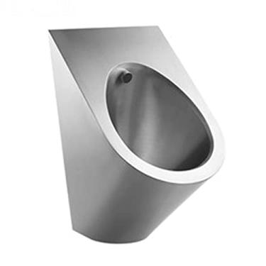 Imagem de Mictórios de aço inoxidável montados na parede, mictórios masculinos verticais domésticos, pequenos banheiros públicos de drenagem por indução comercial, usados em casas, hotéis, escolas e bares