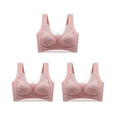 Imagem de Conjunto De Lingerie Feminina plus Size Com Sutiã Push up De Renda E D