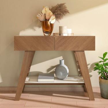 Imagem de Aparador para Sala de Estar 2 Portas Malibu Cinamomo/Off White