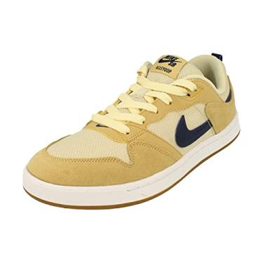 Imagem de Nike T nis masculino Sb Alleyoop Cj0882, Club Gold Midnight Navy Fossil 700, 7.5