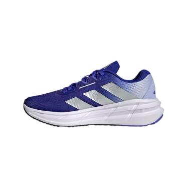 Imagem de adidas Tênis de corrida feminino Questar 3, Azul lúcido, prateado, metálico/violeta, 39