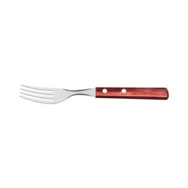 Imagem de Garfo De Mesa Inox Tramontina Polywood Vermelho