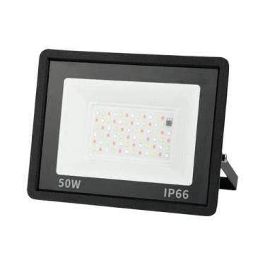 Imagem de Holofote LED RGB 220V 30W 50W 100W IP66 À Prova d'Água Para Iluminação