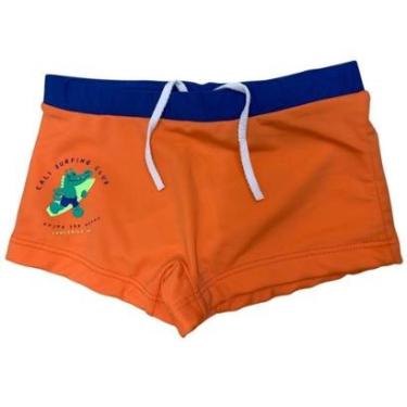 Imagem de Sunga Infantil Natação Jacaré Crocodilo Cali Proteção Uv 50 Praia Piscina Traje Banho-Masculino