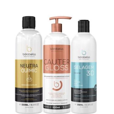 Imagem de Borabella NeutraQuimic + Cauter 2x500ml + Selagem 3D 350ml