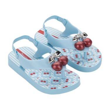 Imagem de Chinelo de dedo Infantil Feminino Cereja Baby Ipanema Belle 27248, Az,