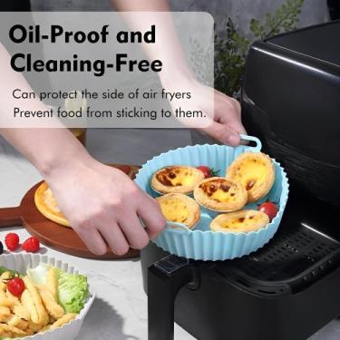 Imagem de Forma Assadeira Para Fritadeira Air Fryer Microondas Forno Em Silicone