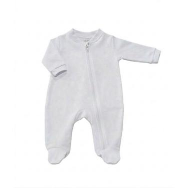 Imagem de Macacão Bebê Suedine 100% Algodão com Zíper  RN, P, M e G  Roupa de Be