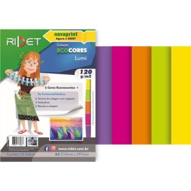 Imagem de Bloco para Educação Artística Lumi A4 5 Cores 120G 25 Folhas - NOVAPRI