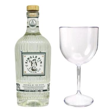 Imagem de Gin Single Fin Premium Garrafa 700ml + Taça