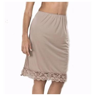 Imagem de Saia Anágua Chantal Gospel Demillus Lingerie - Ref. 11502, Bege, GG