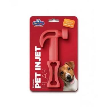Imagem de Brinquedo Cães Pet Play Martelo Vermelho Rígido - Pet Injet - PETINJET