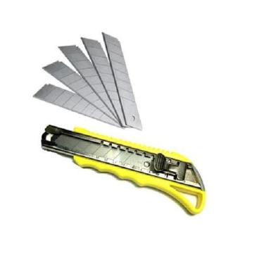 Imagem de Estilete 18mm Com 5 Refis Monaliza Import - Mz-51164
