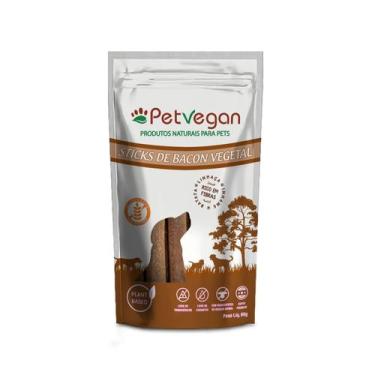 Imagem de Petisco Vegano Sticks Para Cachorro Bacon Vegetal 60 g PetVegan