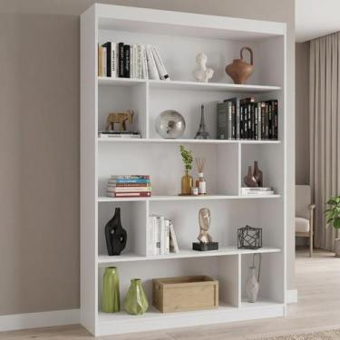 Imagem de Estante de Livros 120CMX181CM 4 Prateleiras Home Office Yescasa Branco