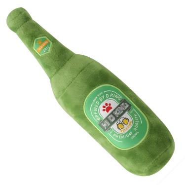 Imagem de Brinquedo Pet de Pelúcia Cerveja Modelo CB2983 para Cães em Tecido Dacron Algodão e Plástico PP 01 Unidade