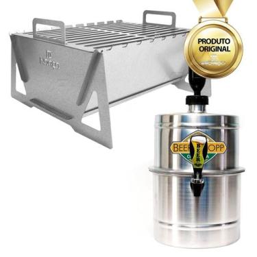 Imagem de Churrasqueira Portátil Reforçada Chopeira Manual 5,1L A Gelo - AFERMIX