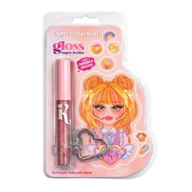 Imagem de Gloss Labial Super Brilho Karen Bachini Beauty Vênus Com Chaveiro e Ad