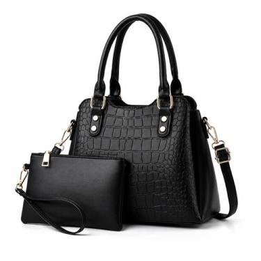 Imagem de Bolsa Feminina Tote Com Carteira Alça Transversal Resistente Bolsa de 