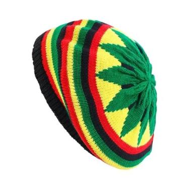 Imagem de Peruca Trançada Jamaicana Unissex Com Gorro De Malha, Boné De Dreadloc