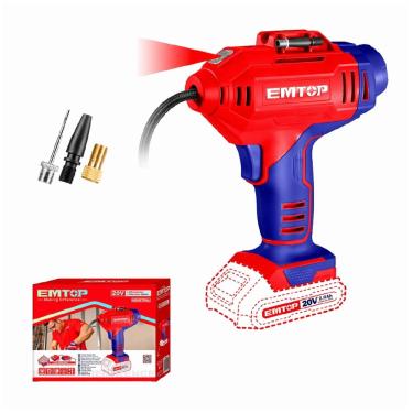 Imagem de Compressor de Ar Sem Fio Emtop ELAC2018 - 20V - 150 PSI - Não acompanha Carregador e Bateria