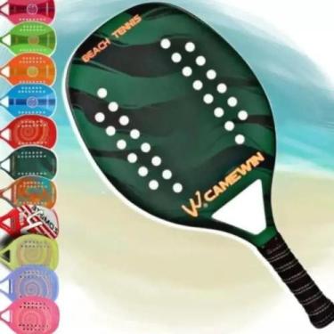 Imagem de Raquete Beach Tennis Carbono Camewin Cores Modelos + Estojo