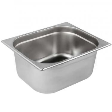 Imagem de Kit 2 Unidades Cuba Gastronômica Inox GN 1-2 X 150mm 9,5L Estampagem Monobloco sem Solda Brasinox