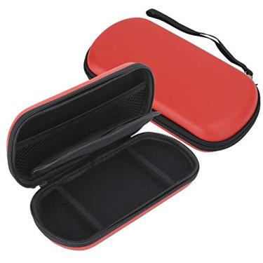 Imagem de 2PCS Portable Hard Carry Bag Protective Case Shell Travel Bag, Hard Protective Carry Case for 1000 2000 Console, Game Discs and Other Accessories(Red)
