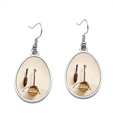 Imagem de Brinco de instrumento musical antigo – Brincos pendurados para meninas – Presente de festa de aniversário dos namorados