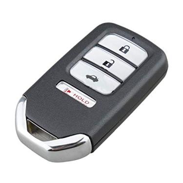 Imagem de Capa de chave inteligente com controle remoto de 4 botões adequada para Honda Accord Civic CR-V HRV sem chave de substituição para chave de carro (1)