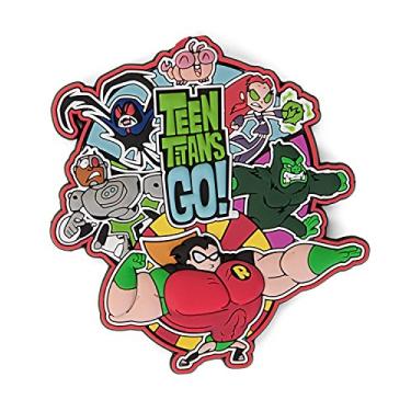 Imagem de DC Ímã de PVC com toque macio de tiro do grupo Teen Titans Go de 7,6 cm, multicolorido