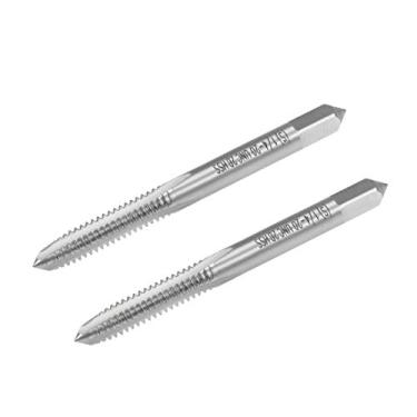 Imagem de uxcell Torneira de máquina 1/4-20 UNC Rosca Pitch 2A Classe 3 Flutes Aço de alta velocidade 2 peças