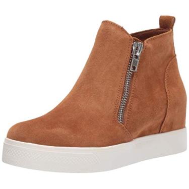 Imagem de Steve Madden Tênis feminino Wedgie, Camurça castanha, 7