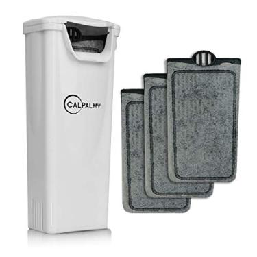Imagem de Filtro de tanque ultra silencioso de 3W com 3 cartuchos de filtro de carbono ativado grátis - filtro de energia de aquário de peixes de 7 cm x 3,8 cm x 16 cm com fluxo de água tipo cachoeira - feito de materiais livres de BPA e não tóxicos
