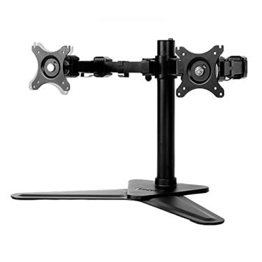 Imagem de Braço do Monitor Suporte de monitor duplo, montagem de mesa de pé livre para 2 monitores até 30 polegadas, 22 lbs. Braço de suporte de montagem totalmente ajustável de mesa com max Vesa 10. 0x100mm. S