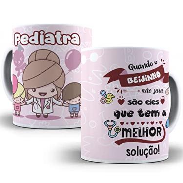Imagem de Caneca pediatra presente profissão medicina curso