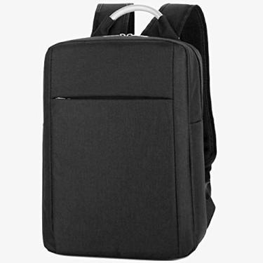 Imagem de Mochila para laptop Bolsa para laptop Mochila casual de ombro para viagens de negócios, tecido de nylon de alta densidade resistente a arranhões